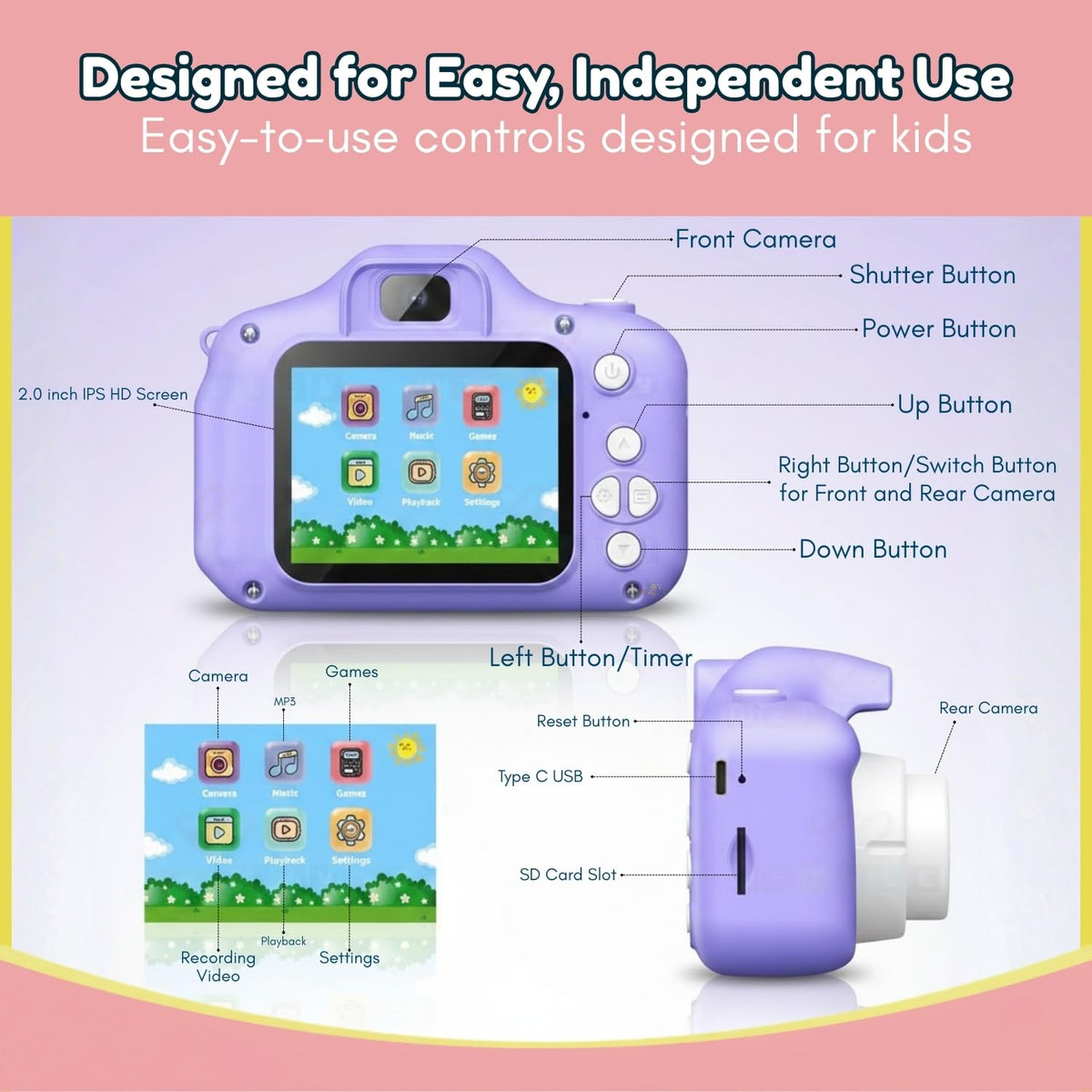 Toy Imagine Unicorn Kids Digital Camera