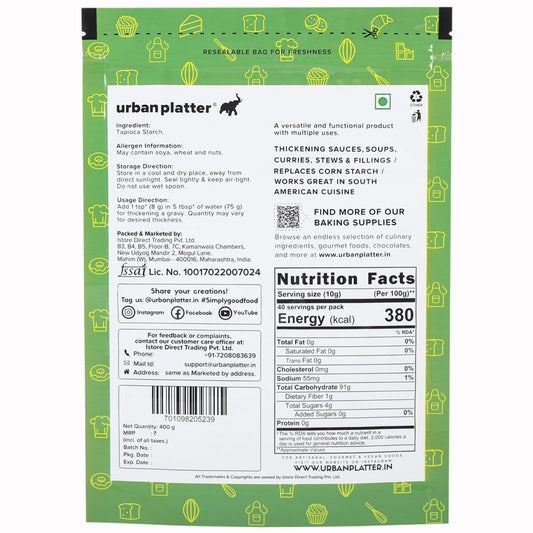 Urban Platter Tapioca Starch Powder, 400g
