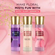 Bella Vita Luxury Senorita Women Body Spray Mist Perfume for Refreshing Floral & pomegranate Long Lasting Fragrance with Mint 150 Ml