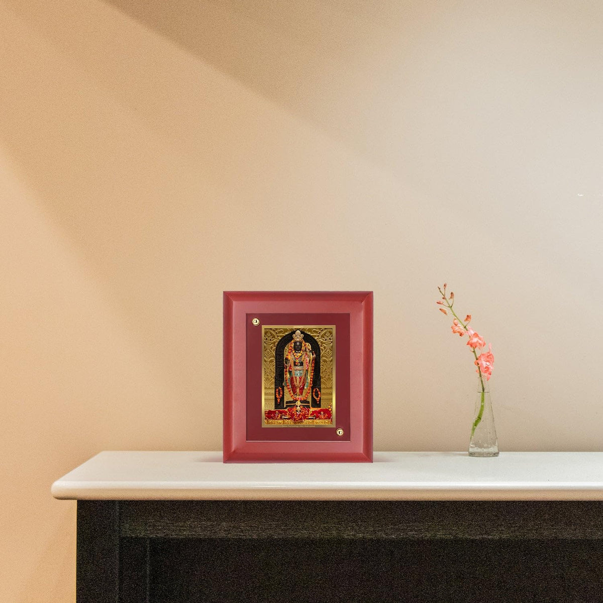 DIVINITI Intima Pure 24K Gold Plated Balram Religious Frame – Luxury Home, Office & Mandir Décor | Premium Gold Foil Artwork in MDF Frame | Table Top Display (16 X 13.5 CM)