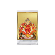 DIVINITI 24K Gold Plated Religious Car Dashboard Frame | Premium God Idol Frame for Car, Home Mandir & Office Table | Spiritual Gift, Decorative Showpiece | Siddhivinayak