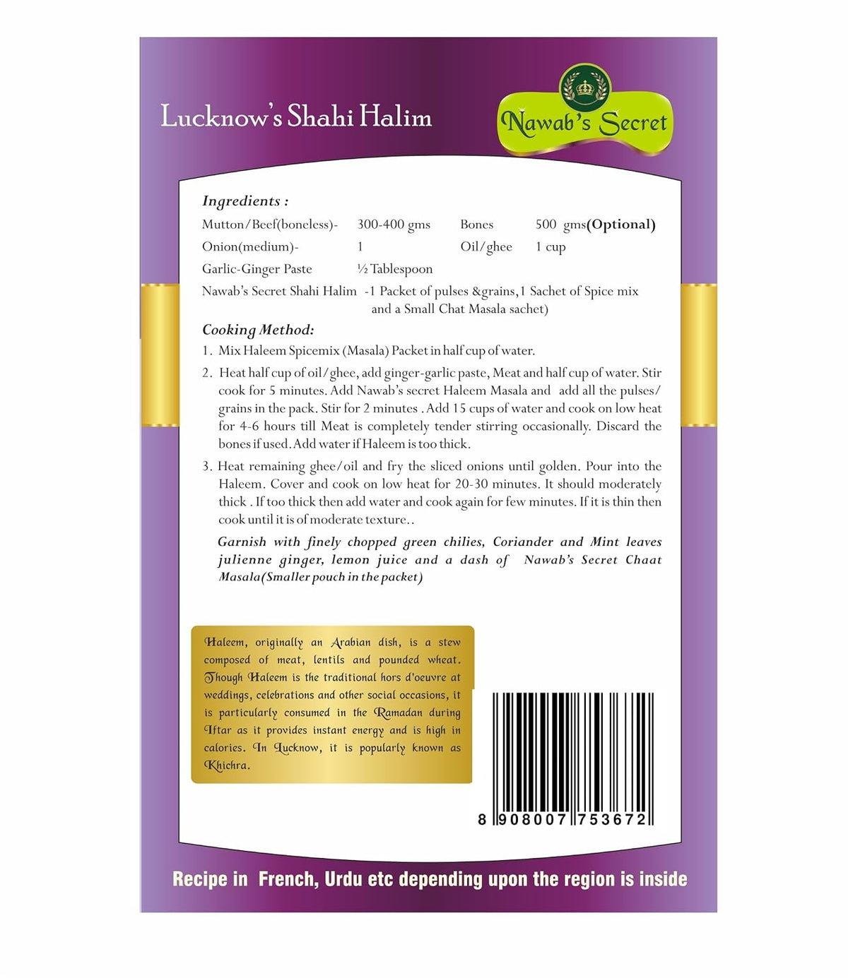 Nawab's Secret Awadhi Haleem, 300gm