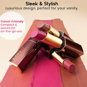 INSIGHT Pure Matte Lipstick - Seen Zone| High Pigment, Long Lasting Smooth Matte Finish | Enriched with Vitamin E & Coconut Oil - 3.3 g (Pack of 2)