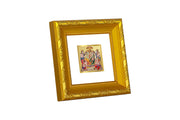 Diviniti Ram Darbar Gold Plated Wall Photo Frame, Table Décor| DG Frame 103 Size 1A and 24K Gold Plated Foil| Religious Photo Frame Idol For Pooja, Gifts Items (10.8 CM X 10.8 CM)