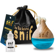 The Old Natural Snif Car Perfume With Essential Oils | Car Perfume Diffuser With 15ml Refill Pack | Blue Water, White Oudh and Plum Rose (Pack Of 3, 60ml)