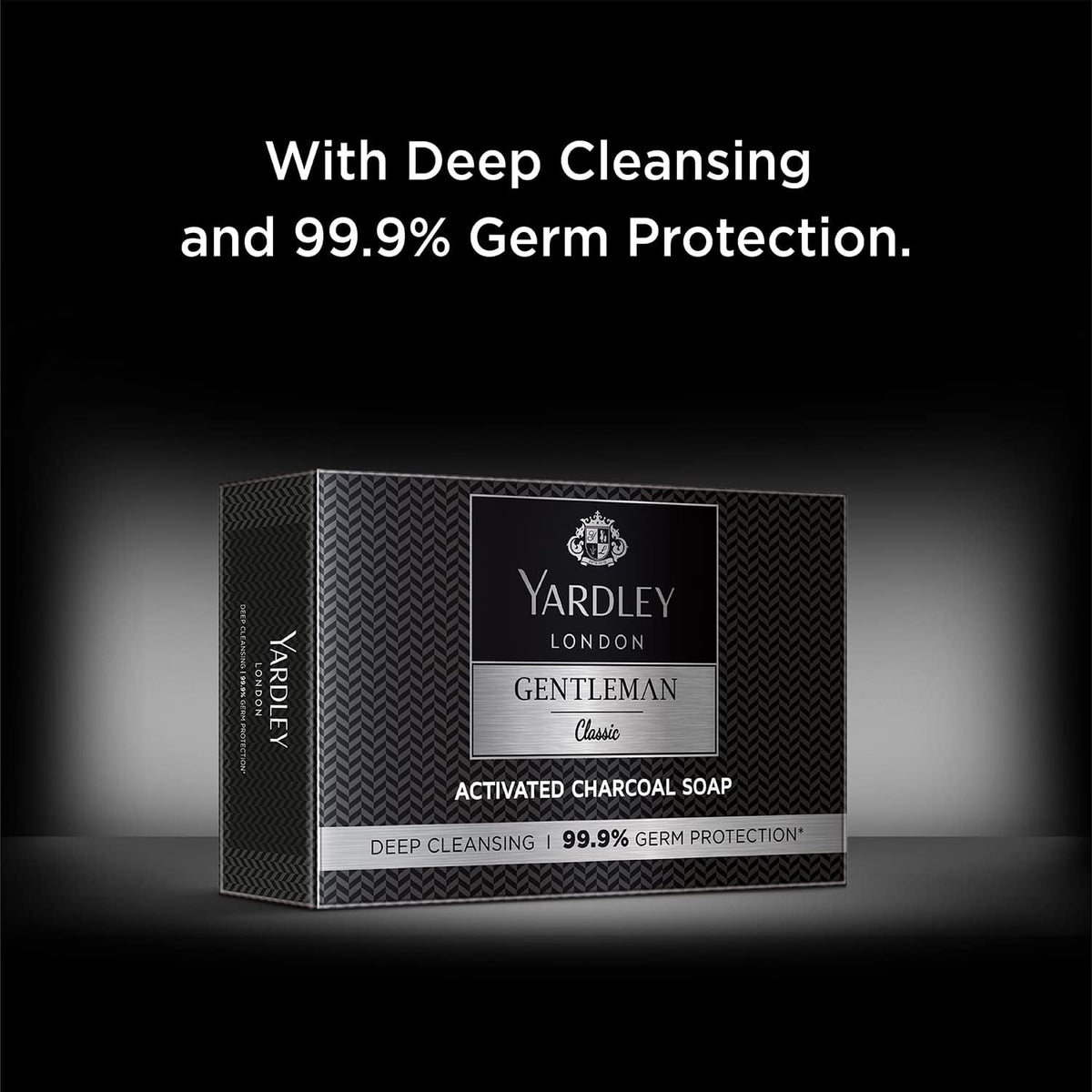 Yardley London Gentleman Classic Activated Charcoal Soap, 100 g (Pack of 4)