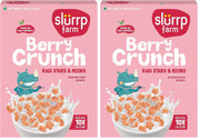 Slurrp Farm Berry Crunch Strawberry Cereal | No Maida, No Refined Sugar, No Added Colour | Ragi Stars and Moons | Healthy Breakfast | 300 g (Pack of 2)