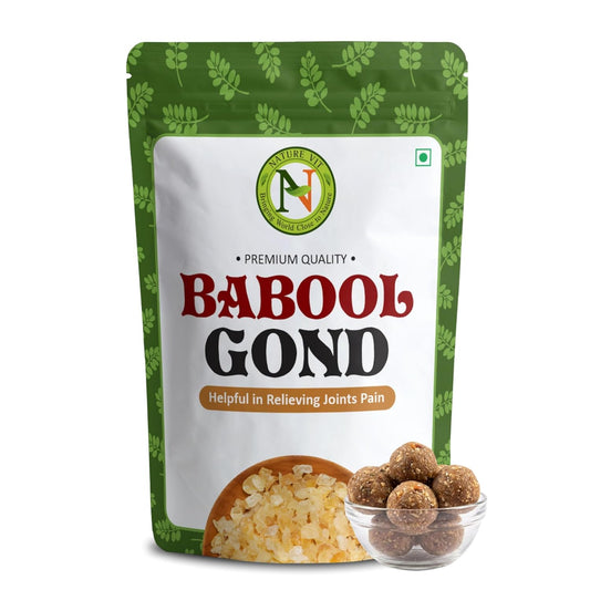 NatureVit Gond for Laddu, 1kg | Babul/Babool Gond Gum | Kikar Gond | Acacia gum | Forest-Sourced | Strength & Immunity Booster | Gond for Ladoo Making