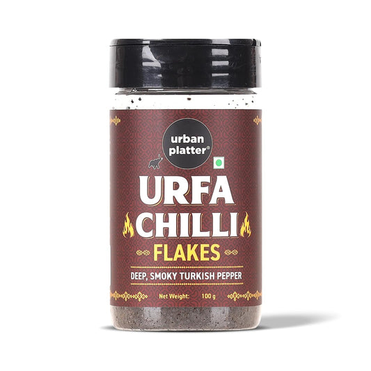 Urban Platter Urfa Chilli Flakes,100g (Urfa Biber, Deep Smoky Turkish Pepper, Mild Heat, Raisin-Like Sweetness, Gourmet Finishing Spice)