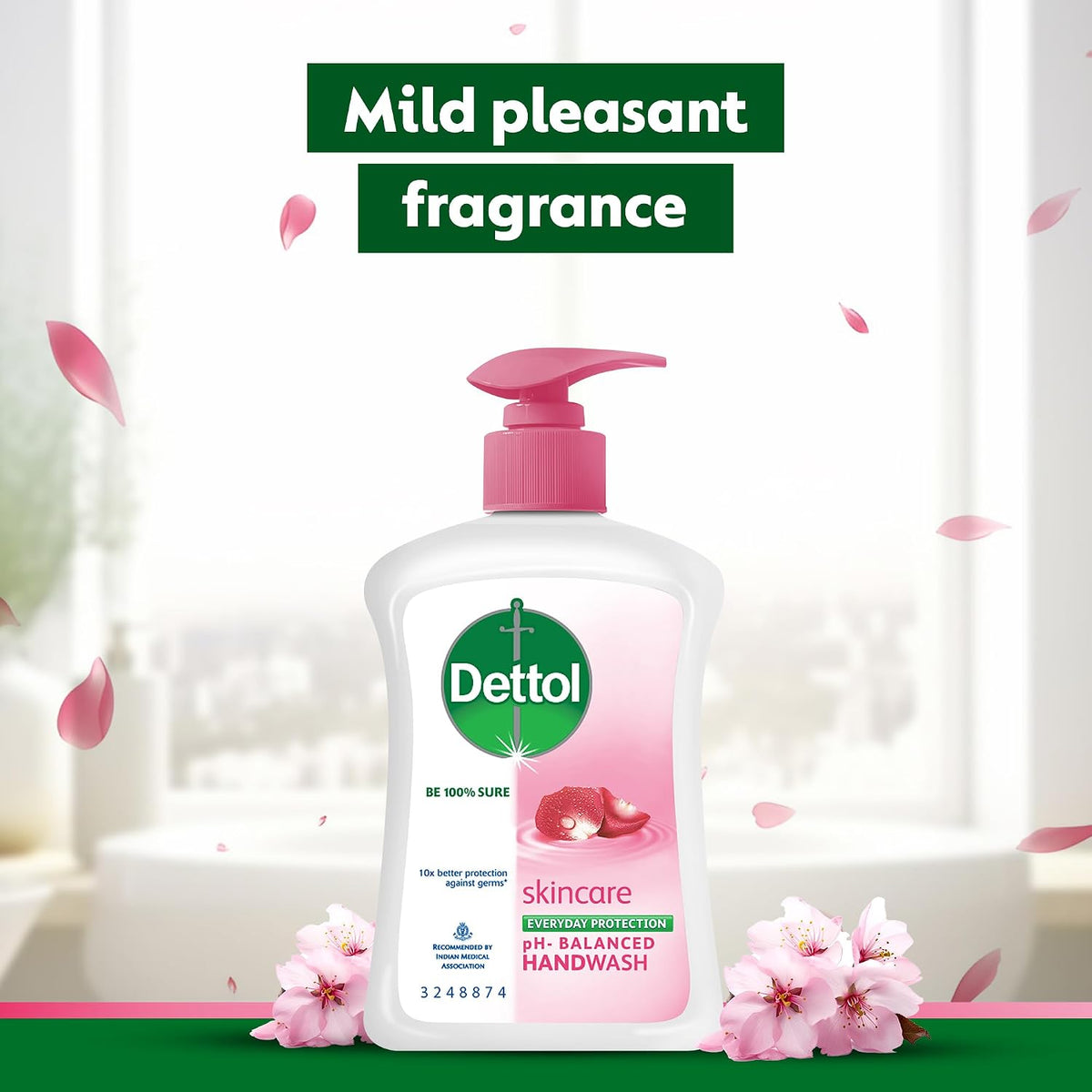 Dettol Liquid Handwash Dispenser Bottle Pump - Skincare Moisturizing Hand Wash (Pack of 3 - 200 ml each) | pH Balanced | 10x Better Germ Protection