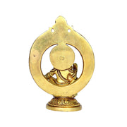 Aalayam Selveer Lord Ayyappa Idol with Thiruvachi | Ayyappa God Idol with Thiruvachi| Ayyappa Swamy Idol | Ayyappa Idol Brass 12.5 CM Height, Gold Colour 1 No
