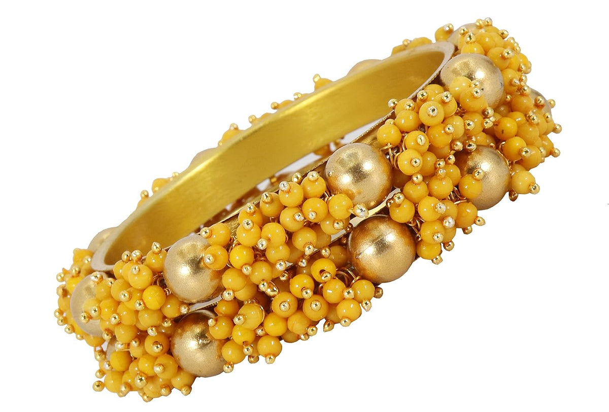 NMII Metal and Zircon Studded Kadaa set for Women/Girls