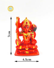 SHINDE EXPORTS Small Size Marble Hanuman Idol murti for car Dashboard Home puja (Sitting Hanuman)