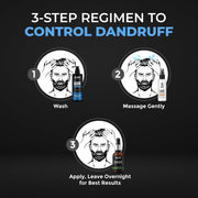 Beardo Dandruff Control Sulphate Free Shampoo for men 200 ml | Anti Dandruff | Sulphate and Paraben Free | Climbazole, Menthol & Biotin for Dandruff Control & Itchy Scalp