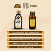 Urban Platter Date Syrup, 400g (Made from 100% dates | Deep, Malty Sweetness | Baking & Everyday Sweetening)