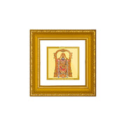 Diviniti Tirupati Balaji Gold Plated Wall Photo Frame, Table Décor| DG Frame 101 Size 1A and 24K Gold Plated Foil| Religious Photo Frame Idol For Pooja, Gifts Items (10 CM X 10 CM)