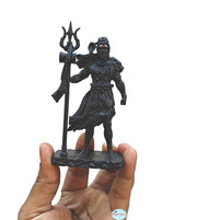 SHINDE EXPORTS Lord Shiva Plastic Idol for Car Dashboard, Pooja Room, Home Decor, Small Size 4.7 Inches, Mahadev Murti Bholenath Statue