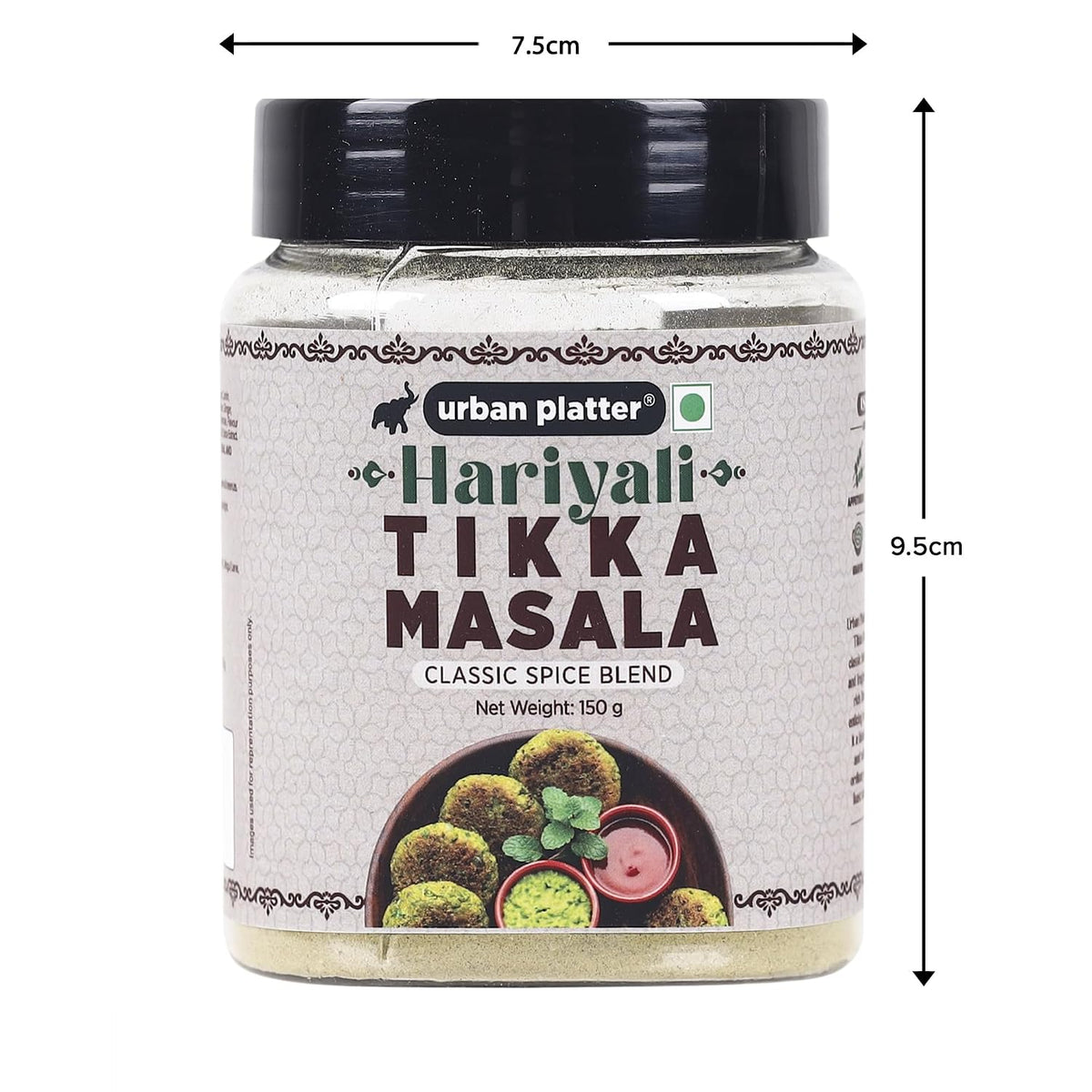 Urban Platter Hariyali Tikka Masala, 150g / 5oz [All Natural & Flavourful]