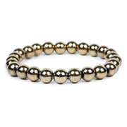Astrodidi Natural Certified Golden Pyrite Stone Bracelet to draw in Prosperity, Wealth, Success, Money and Positive Energy | Original Reiki Feng-Shui Healing Crystal Gemstone Bracelet for Men and Women