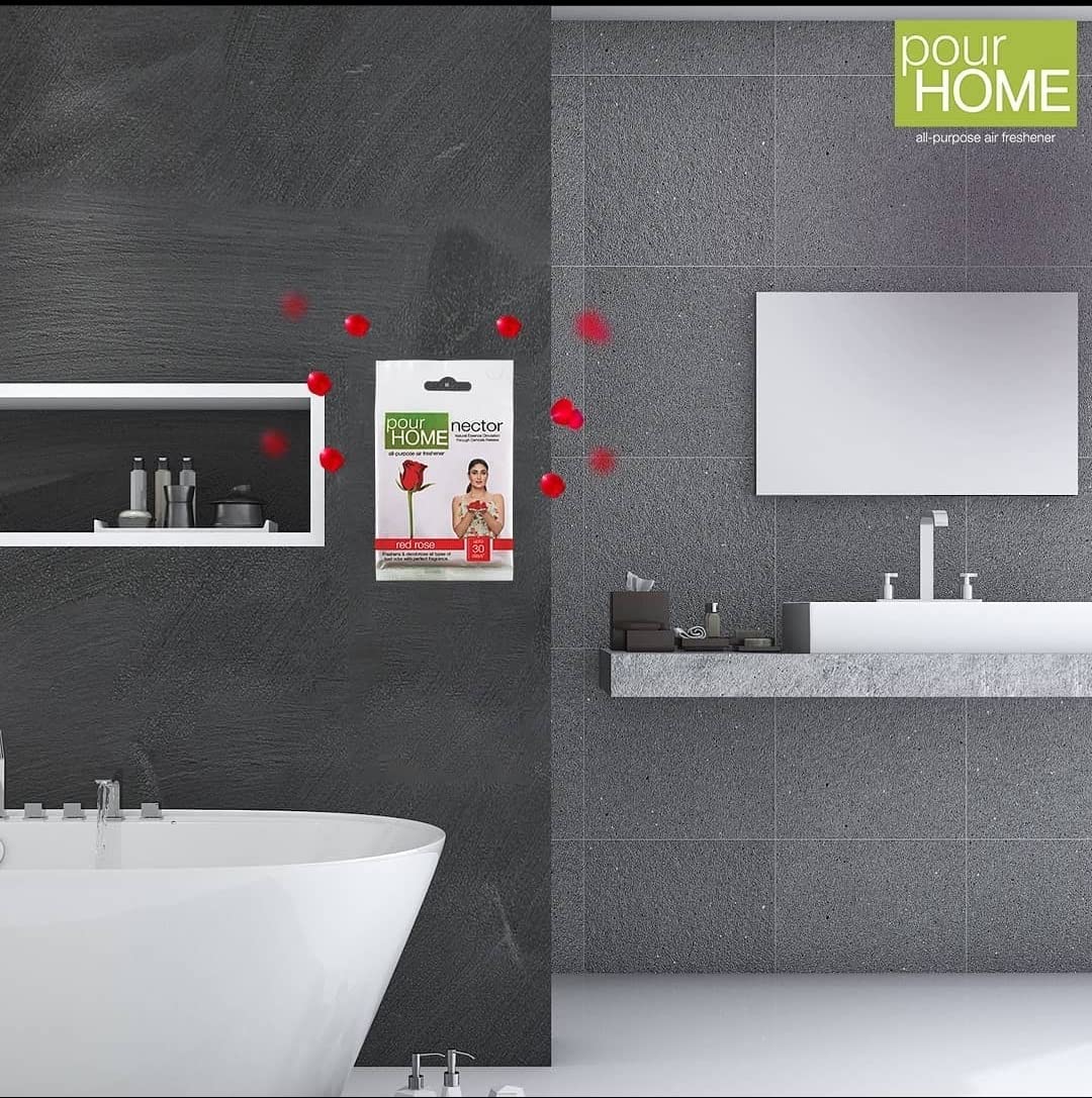 Pour Home Power Pocket, Air Freshener - Bathroom and Toilet, Lasts 30 days - Pack of 6