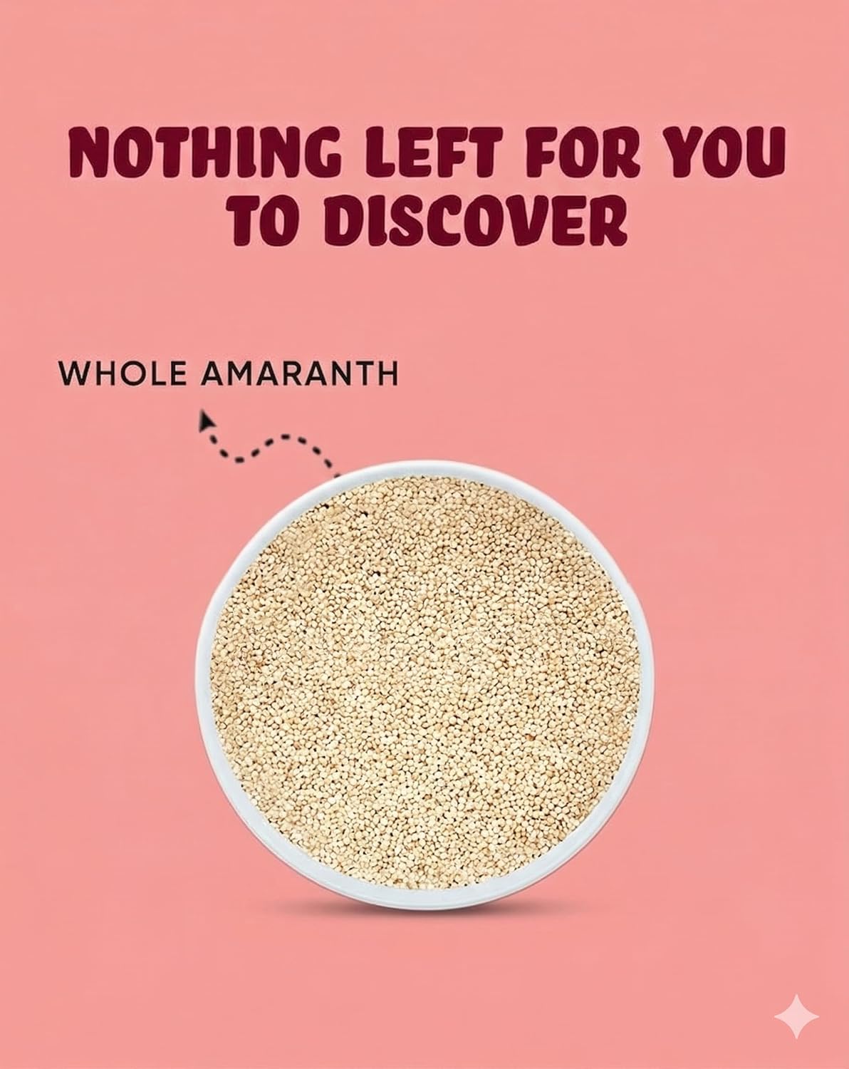 NatureVit Whole Amaranth, 1 kg | Rajgira for Fasting | Rajgira Seeds | Gluten Free Atta | High in Fibre and Protein