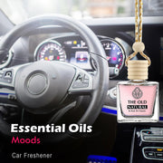 The Old Natural Car Freshener with Essential Oils Fragrance in Glass bottle with Wooden Diffuser Lid | Car Perfume 20ml