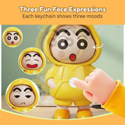 Toy Imagine Face Changing Cartoon Keychains for Kids, Pack of 12