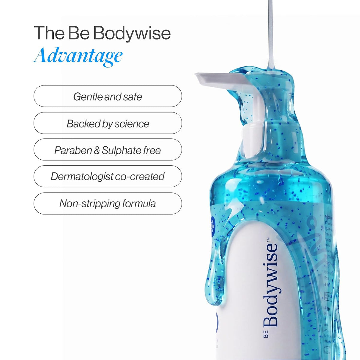 Be Bodywise 5% AHA BHA De-Tan Exfoliating Body Wash (Flora Fragrance) 250ml | For Body Acne & Strawberry Skin | 3% Lactic Acid, 1% Glycolic Acid, 1% Salicylic Acid | Paraben Free, Non-Drying