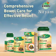 Zandu Nityam 30 Tablets Pack of 3 | Ayurvedic Laxative | Overnight relief from constipation | Relief from Gas, Acidity & Bloating | No Stomach Cramps