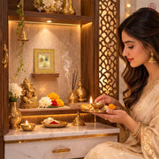 DIVINITI 24K Gold-Plated Vyapar Vriddhi Yantra Frame | Sacred Yantra for Business Growth, Prosperity & Positivity | Office, Shop, Home & Pooja Decor | Premium Gift Box | 12 x 11 CM