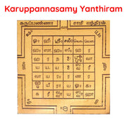 Aalayam Selveer Karuppasamy Yantra | Karuppasamy Yanthiram | Karupanna Swamy Yantra Size 6"x6" Copper Brown Colour 1 Piece
