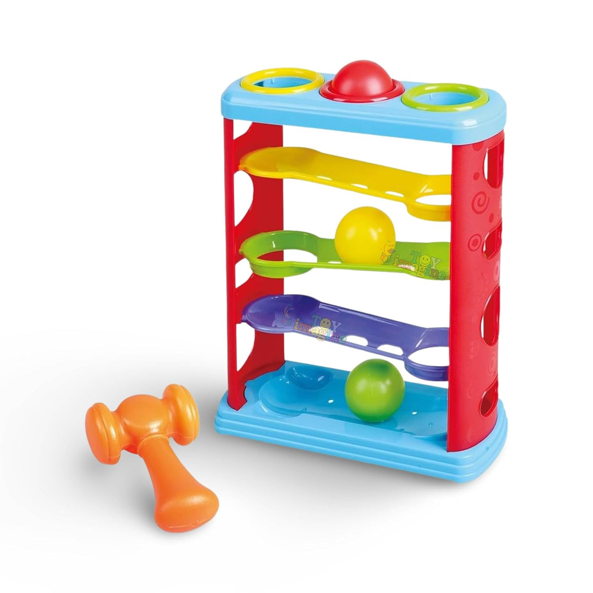 Toy Imagine 3-Layer Hammer Ball Toy for Kids Age 2-5