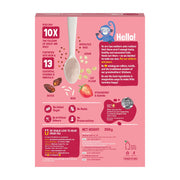 Slurrp Farm First Bites Strawberry, Sprouted Ragi and Rice Cereal with Milk I Instant Cereal for Little Ones | with No Added Sugar I 10X Calcium of Wheat and Rice | 200g