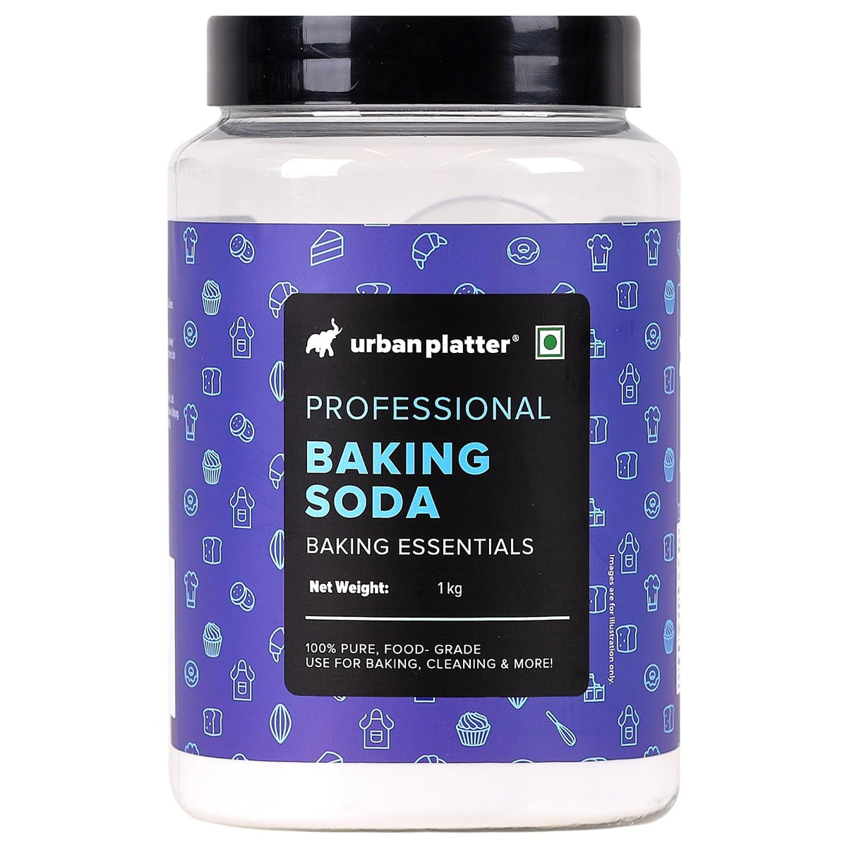 Urban Platter Baking Soda, 1kg (Baking & Cooking Essential, Food-Grade Sodium Bicarbonate, Multi-Use Kitchen & Household Cleaner, Deodorizer)