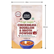 Urban Platter Vegan Chicken-less Bouillon & Broth Powder, 1kg (Plant-Based | Instant Soup Base | MSG-free | Umami-Rich)
