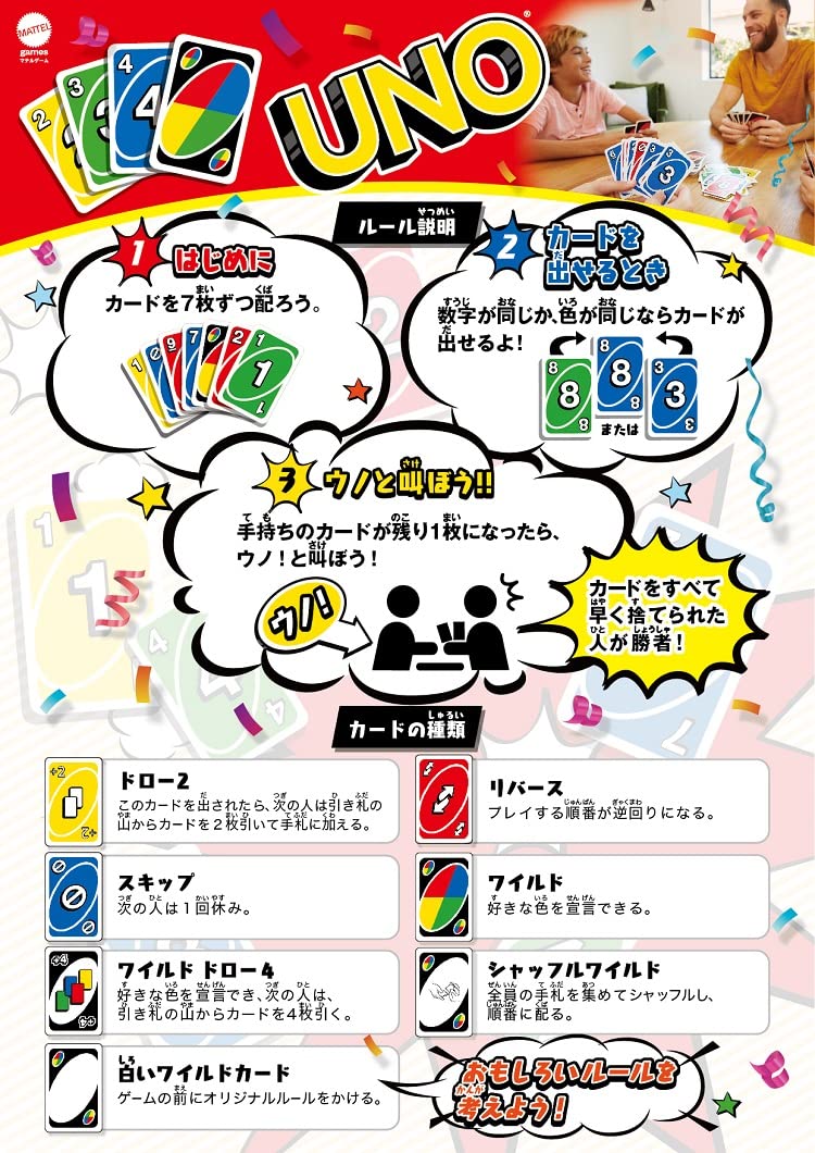 Mattel Games Uno UNO card game (B7696)