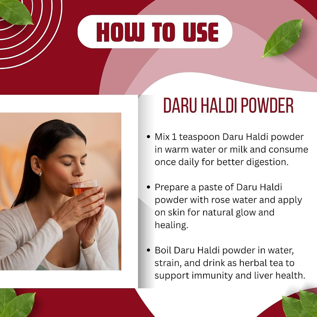 BrijBooti Daru Haldi Powder (200 gm) | Berberis aristata | Indian Barberry Daru Haldi Chaal Powder