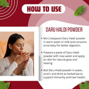 BrijBooti Daru Haldi Powder (200 gm) | Berberis aristata | Indian Barberry Daru Haldi Chaal Powder