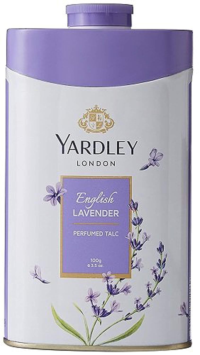 Yardley London Perfumed Talcum Powder for Women, English Lavender, 100g