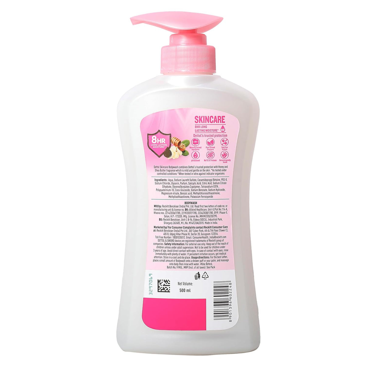 Dettol BODYWASH SKIN CARE 500 ml Box