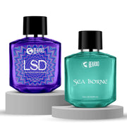Beardo Sea Borne & LSD Perfume 100ml X 2