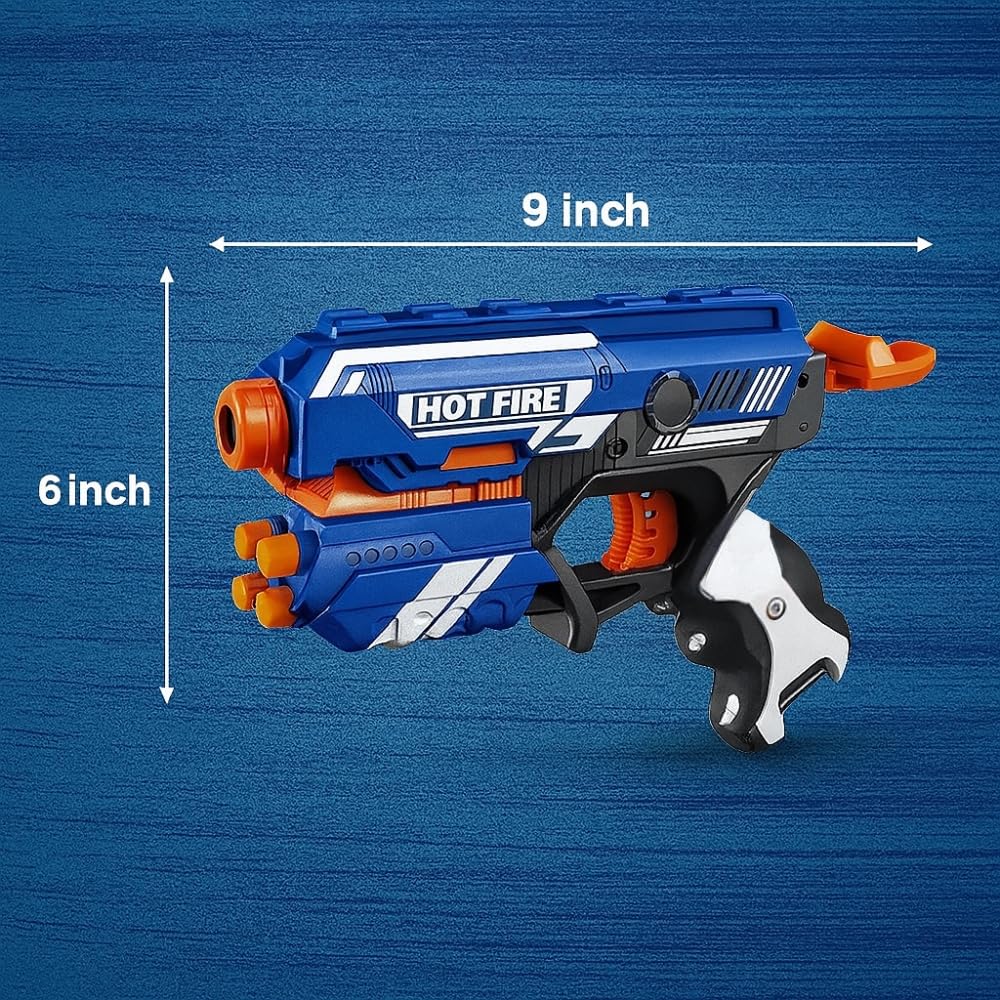 Toy Imagine Blaze Storm Gun for Kids 6-12 Air Soft Toy Gun Pistol with 10 Suction Darts Shooting Game for Boys 6+ Indoor Outdoor Sniper Toy Gift Gel Blaster Style Design Birthday Gift for Boys & Girls