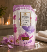 Yardley London Morning Dew Shower Gel for Women, Lily of the Valley & Frangipani, Refreshing Floral Body Wash, 180g