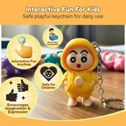 Toy Imagine Face Changing Cartoon Keychains for Kids, Pack of 12