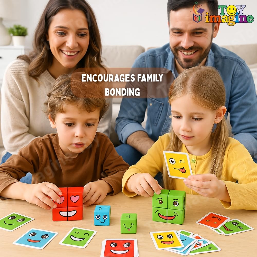 Toy Imagine Face Change Blocks Game for Kids