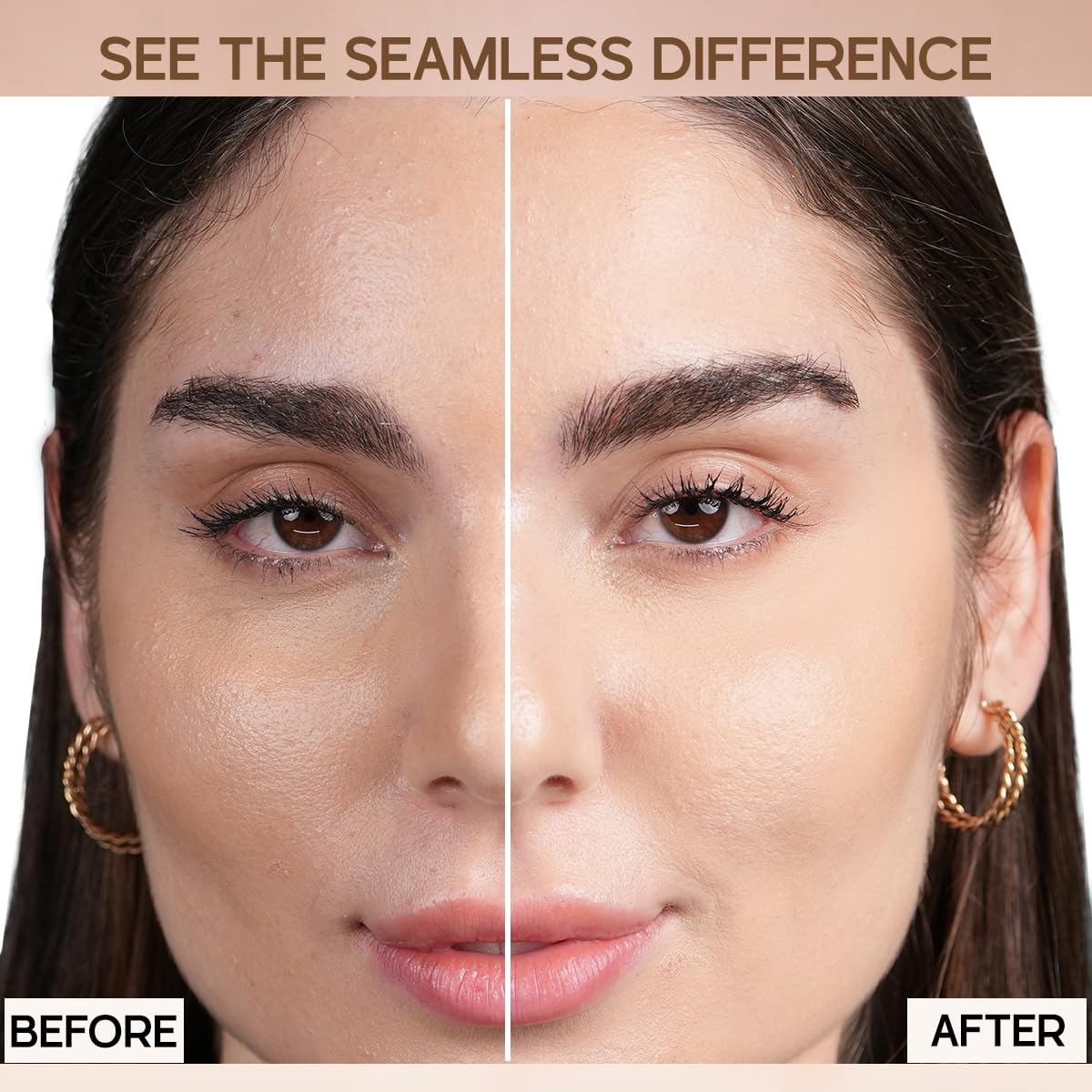 INSIGHT Blend Perfection Foundation - Natural Buff | Natural Radiant Finish | Lightweight & Buildable Coverage | Infused with Cica, Hyaluronic Acid & Vitamin E | Suitable for All Skin Types | 50g