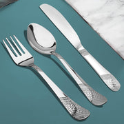 Parage 6 Pieces Premium Stainless Steel 3mm Thick Dinner/Butter Knife, Table Fork, Spoon for Home and Kitchen, Luxury Dining Tableware Gift, Imperial Design, Silver