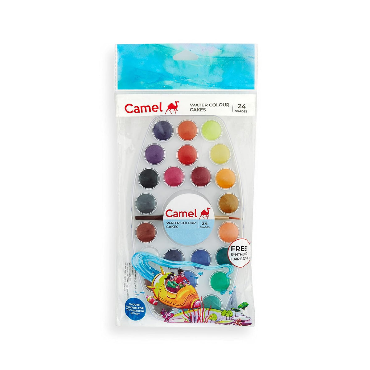 Camel Student 24-Shade Water Color Paint Cake Set