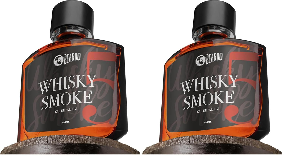 BEARDO Whisky Smoke Perfume for Men, 100ml | Spicy, Woody - Oudh Scent Eau De Parfum | Long Lasting Mens Perfume | Best Date Night Fragrance Body Spray for Men (Pack of 2)