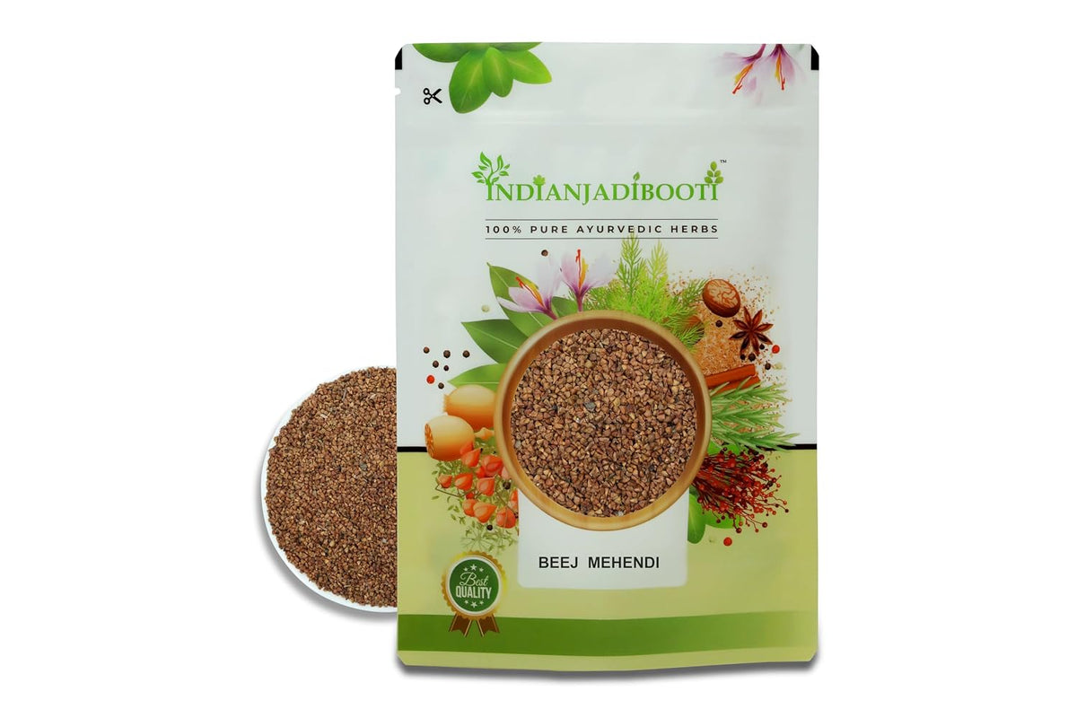 IndianJadiBooti Pure Mehendi Beej (Lawsonia Inermis) | Botanical for Systemic Harmony, Cooling Pitta Balance & DIY Compounding (250 Grams)